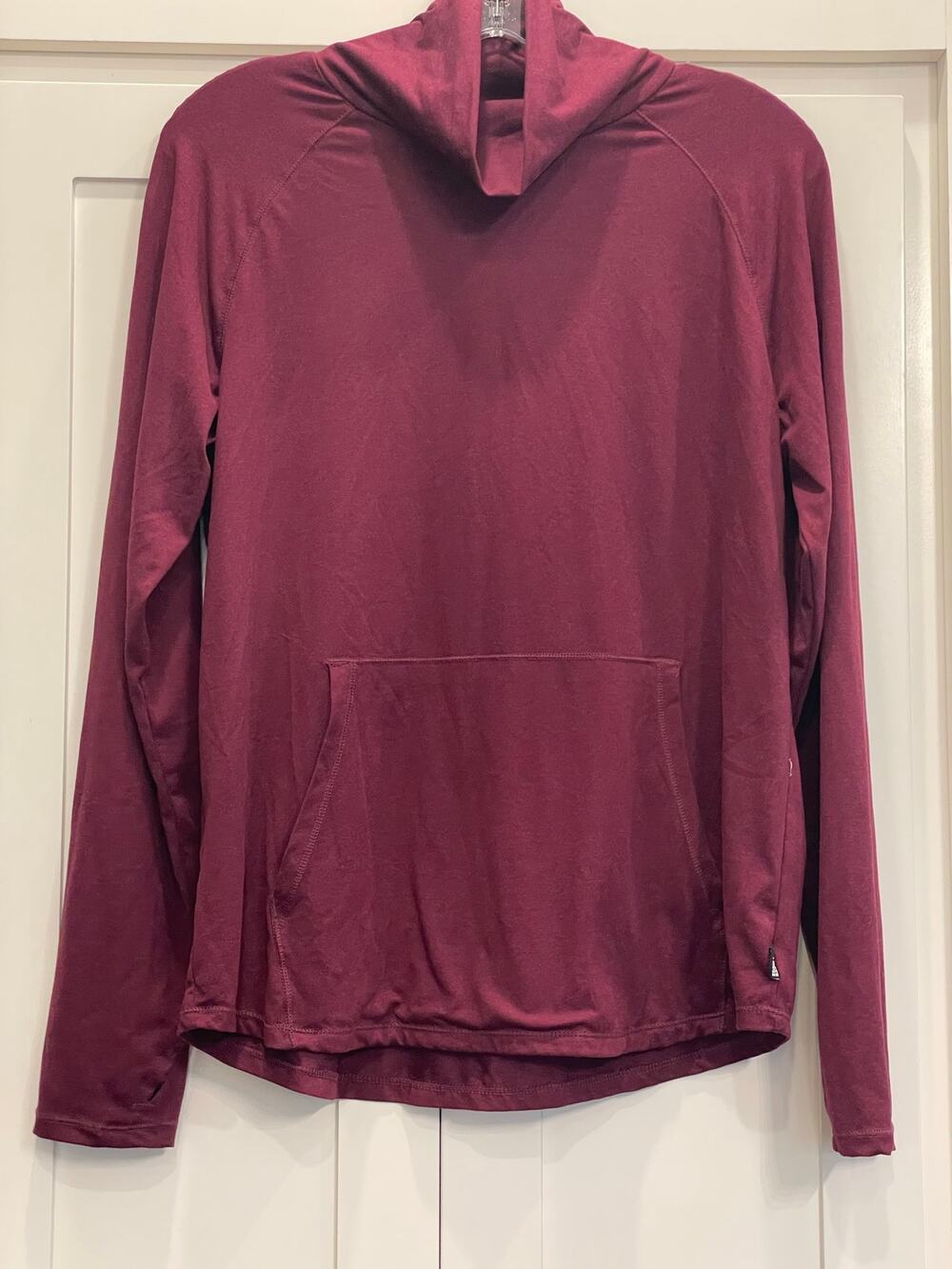 Eddie Bauer maroon Active Funnel neck (athleisure) top LG